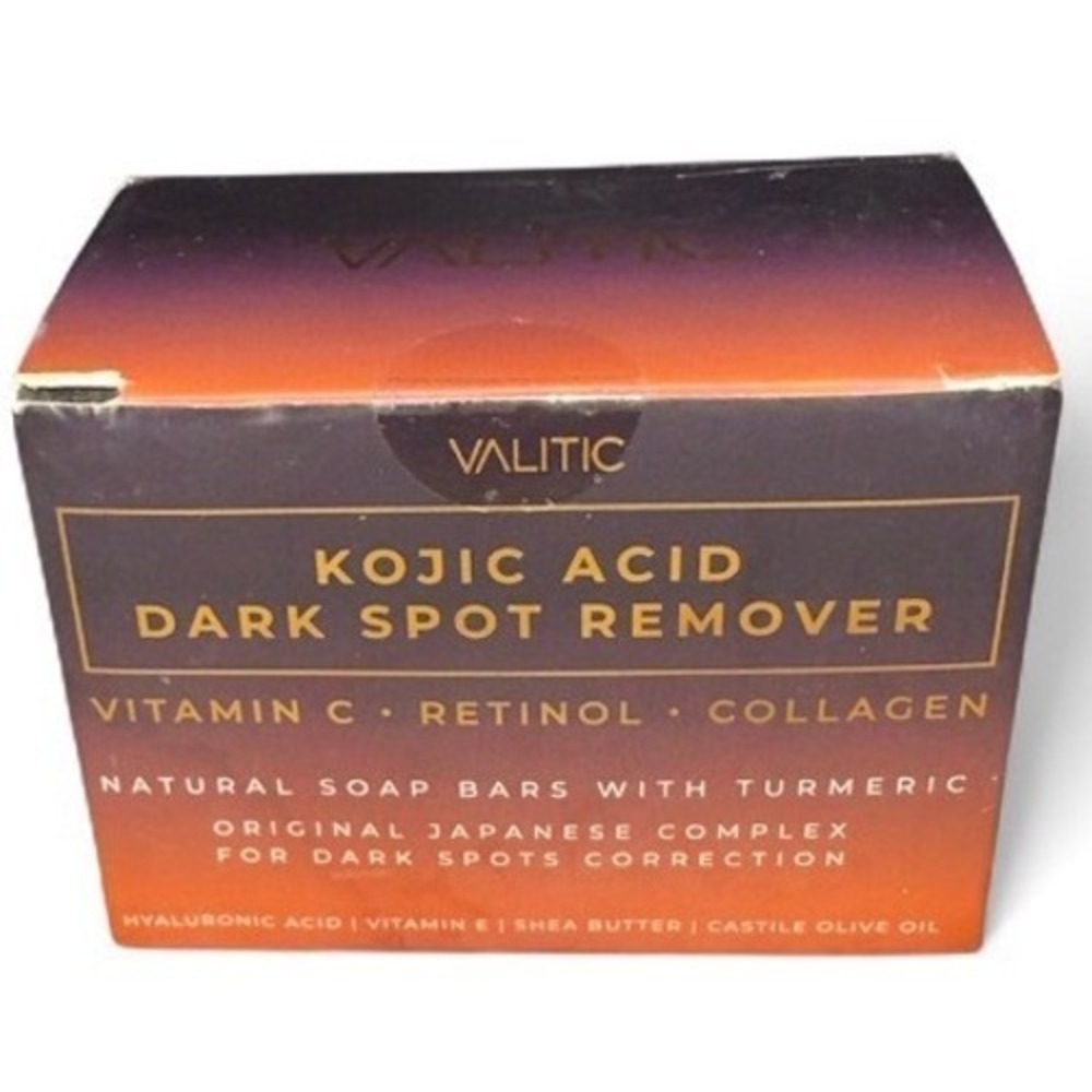 Valitic Kojic Acid Dark Spot Remover Soap Bars Vitamin C Retinol‎ Collagen